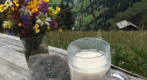 Buttermilch, dazu der kostenlose Blick ins Tal. (F: Reisekompass)