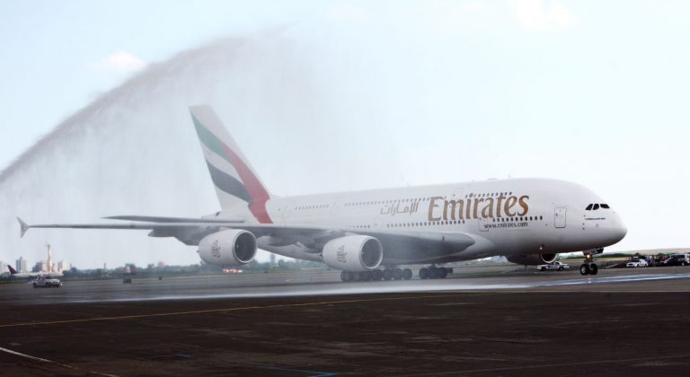 Erstflug eines A380 bei Emirates vor 10 Jahren. (F: Emirates / beigestellt)