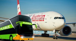 AUA kooperiert mit Flixbus (Fotos AUA, Flixbus / beigestellt)