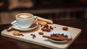 Image of Cappuccino at bar